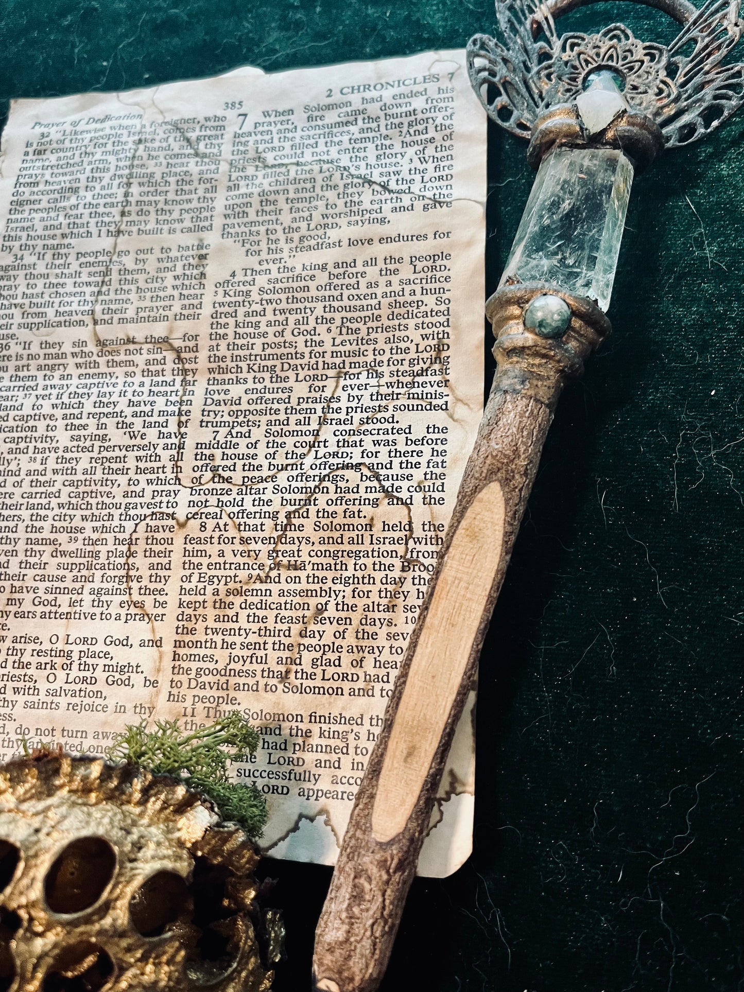 Bible pages Coffee Stained