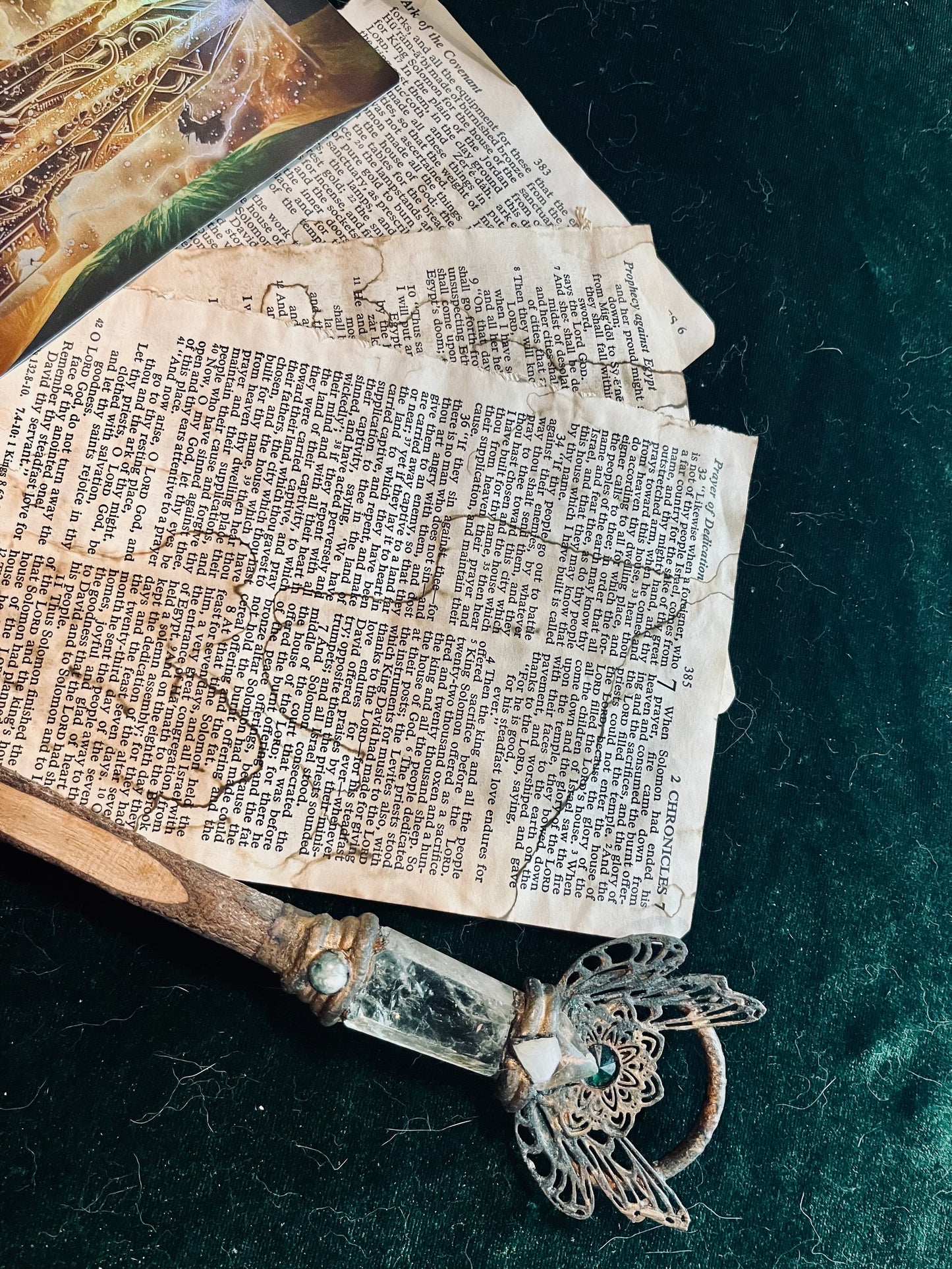 Bible pages Coffee Stained