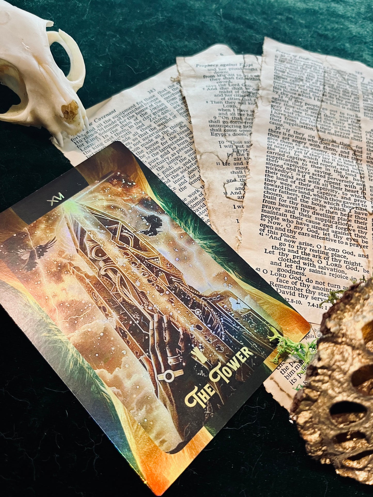 Bible pages Coffee Stained