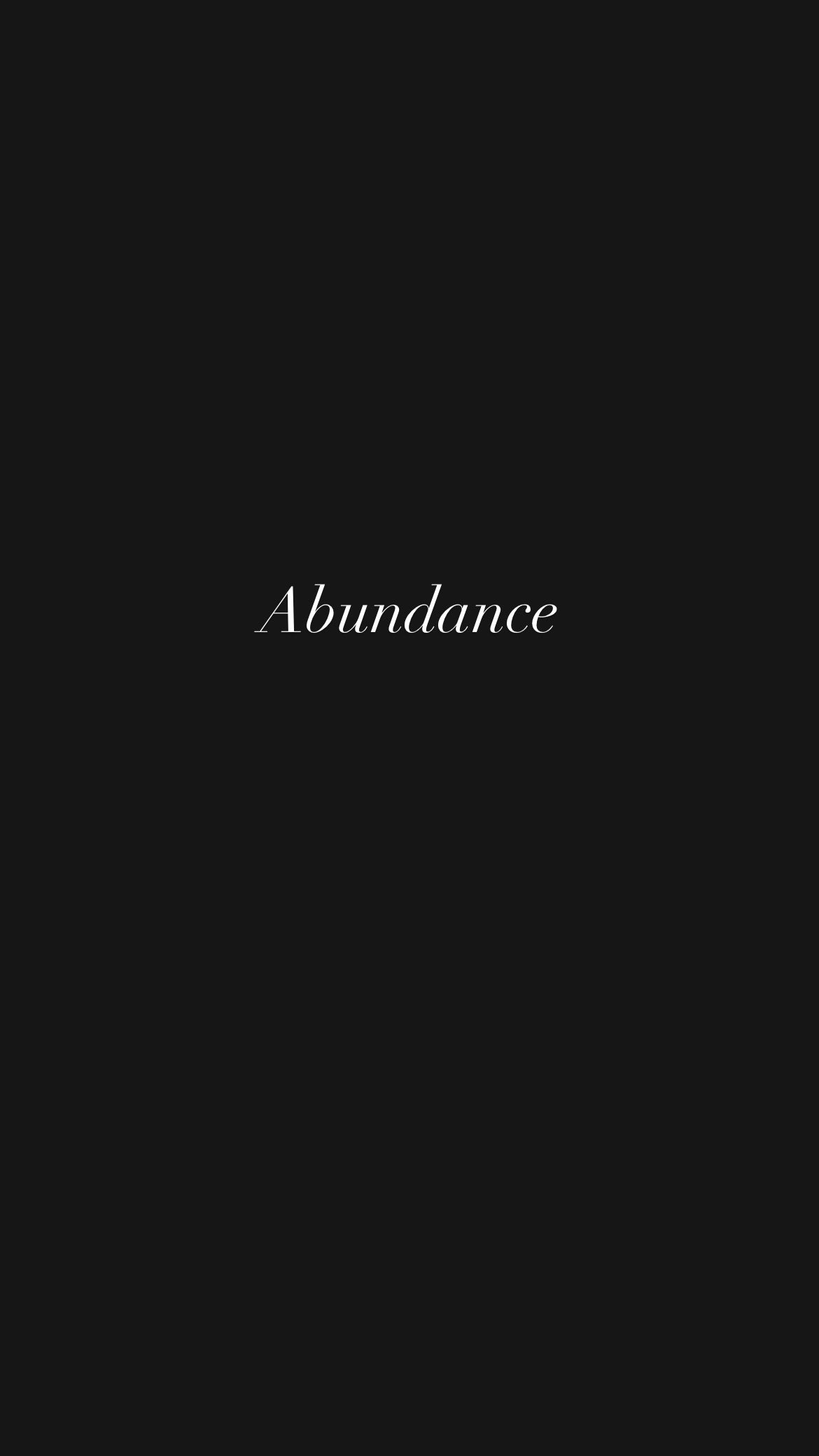 Abundance